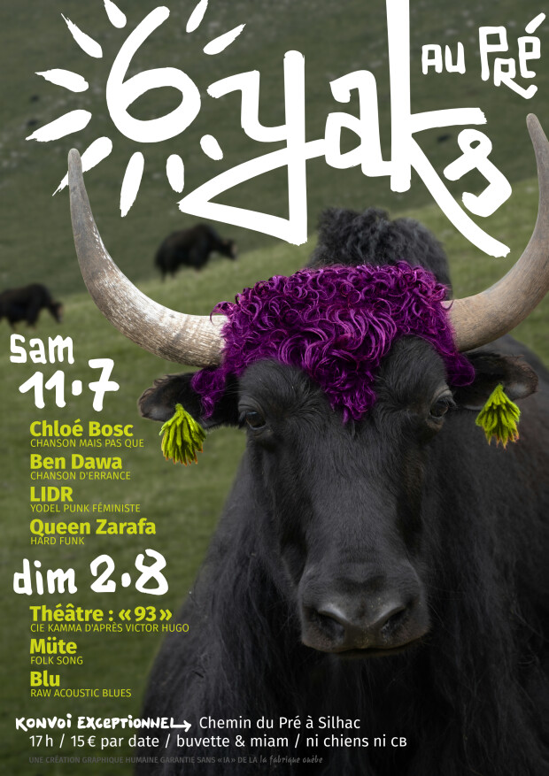 6 Yaks au Pré